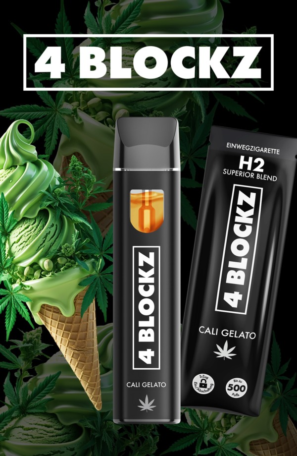 4Blockz Einweg H2 Superior Blend Vaporizer "Cali Gelato"