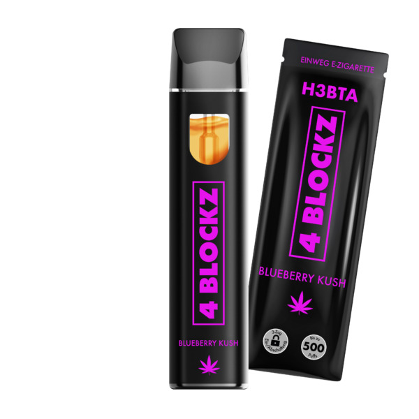 4Blockz VAPE - H3BTA  "Blueberry Kush" (Blueberry) - 1ml CRD – Bild 2