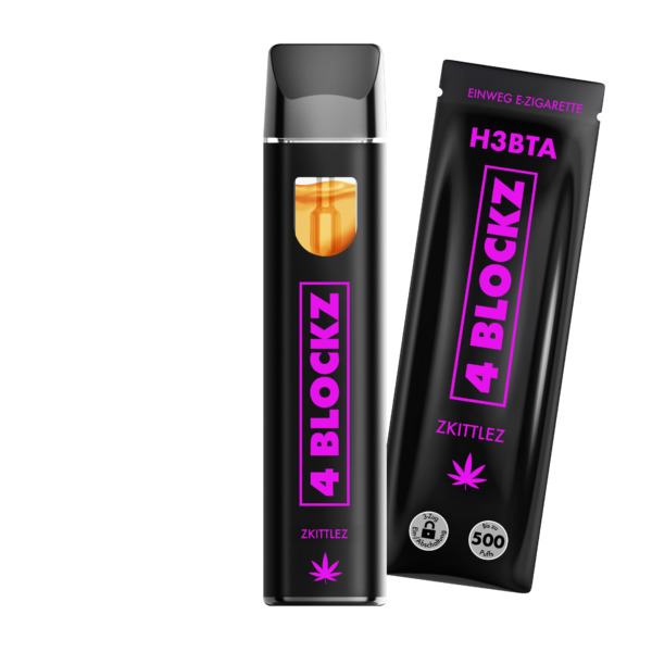 4Blockz VAPE - H3BTA  "Zkittlez" (Zkittlez) - 1ml CRD – Bild 2