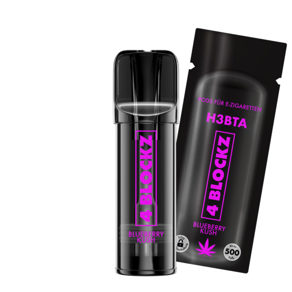 4Blockz H3BTA POD "Blueberry Kush" (Blueberry) - 2ml PG VG – Bild 2