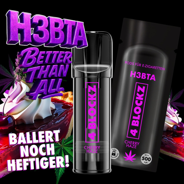 4Blockz H3BTA POD "Cherry Haze" (Cherry) - 2ml PG VG