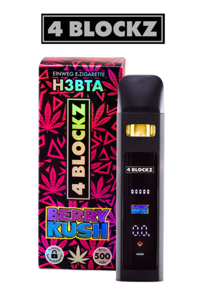 4Blockz VAPE digital – H3BTA „Berry Kush“ – 1ml CRD