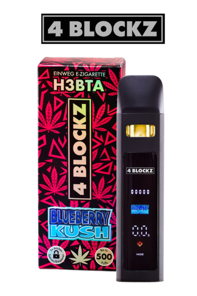 4Blockz VAPE digital – H3BTA „Blueberry Kush“ – 1ml CRD