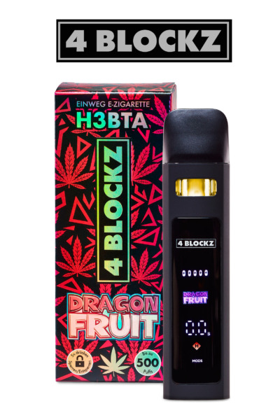 4Blockz VAPE digital – H3BTA „Dragon Fruit“ – 1ml CRD