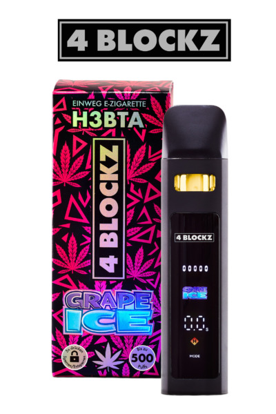 4Blockz VAPE digital – H3BTA „Grape Ice“ – 1ml CRD