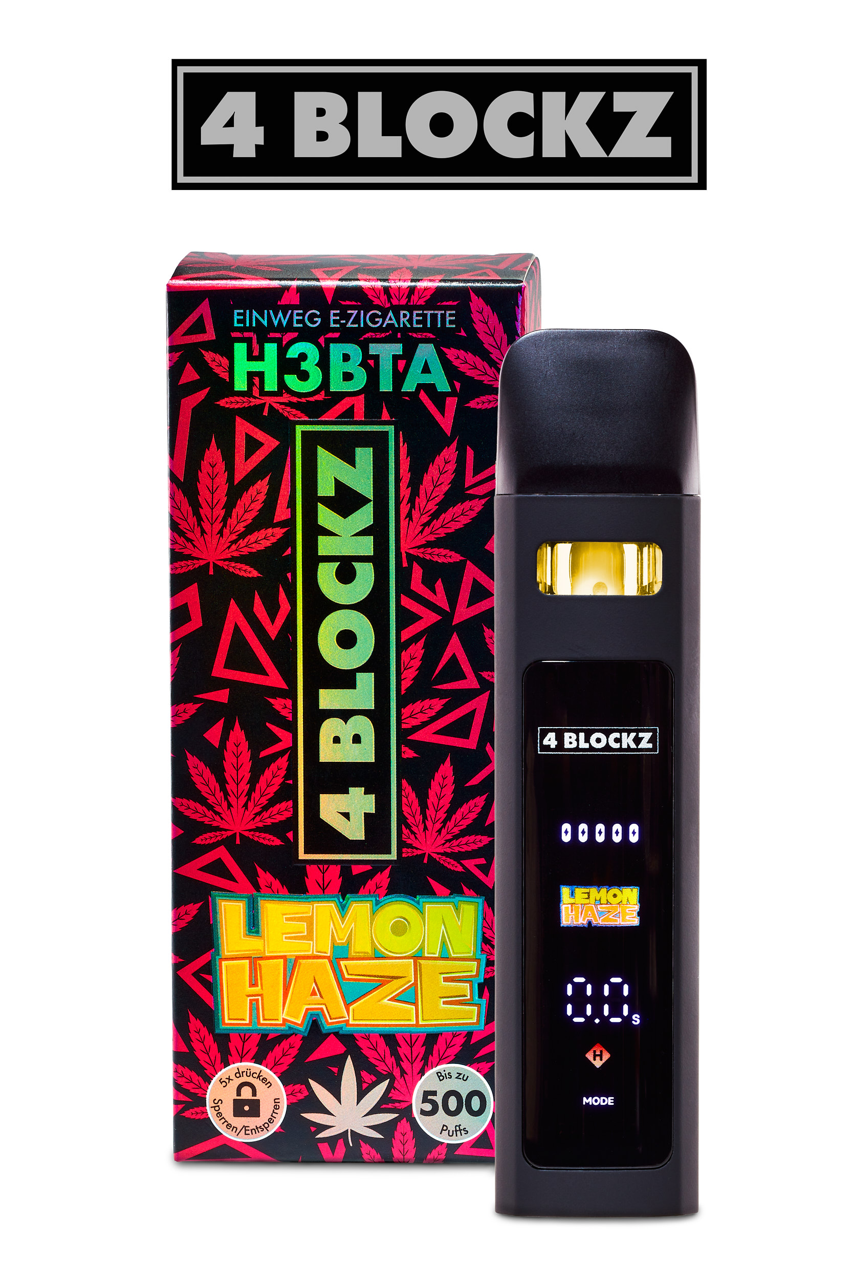 4Blockz VAPE digital – H3BTA „Lemon Haze“ – 1ml CRD