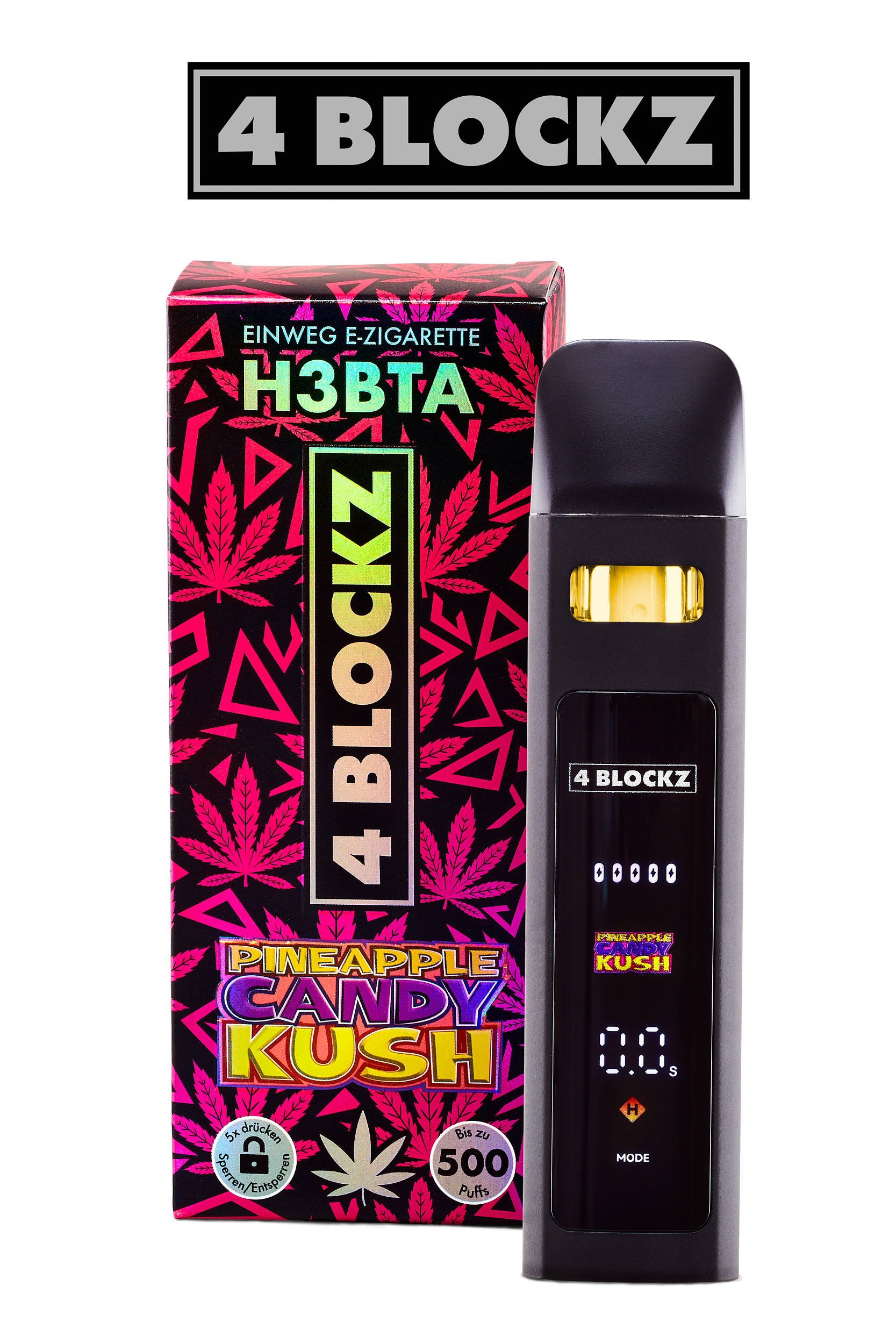 4Blockz VAPE digital – H3BTA „Pineapple Candy“ – 1ml CRD