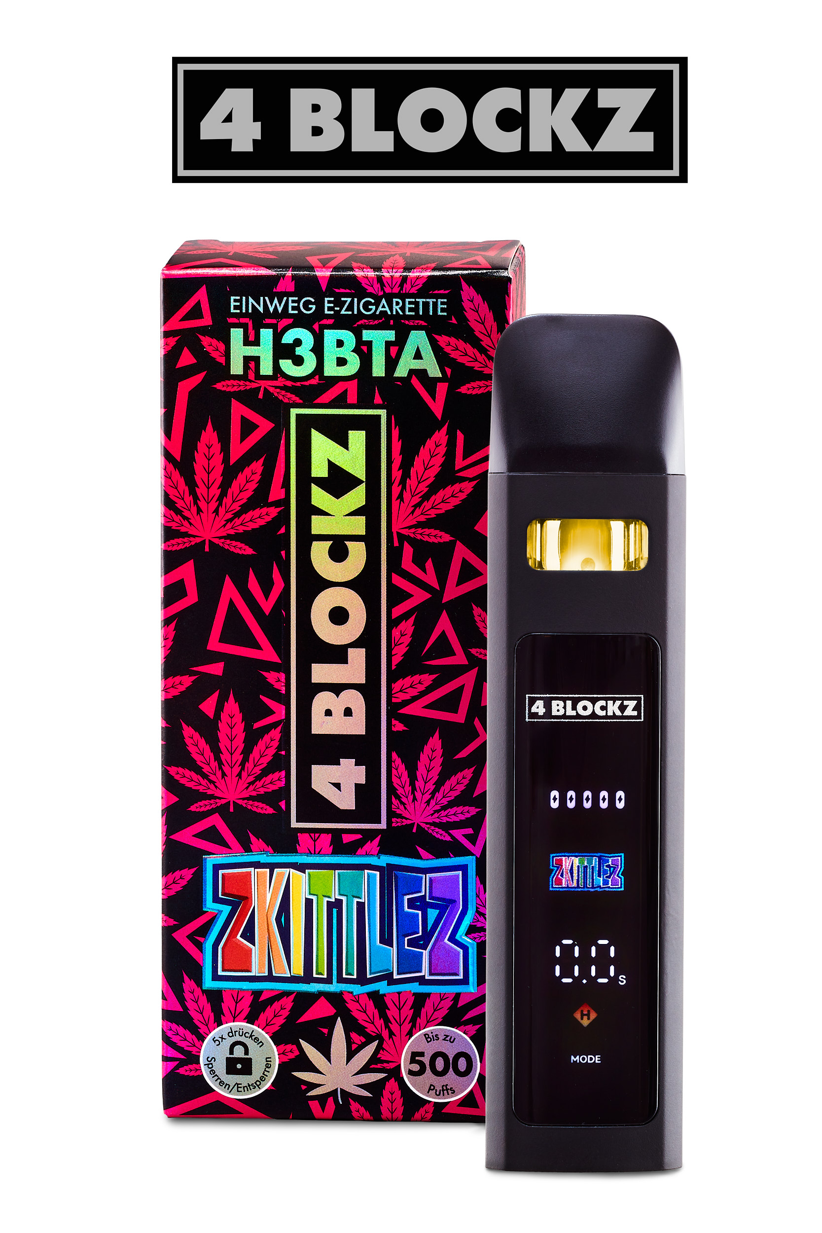 4Blockz VAPE digital – H3BTA „Zkittlez“ – 1ml CRD