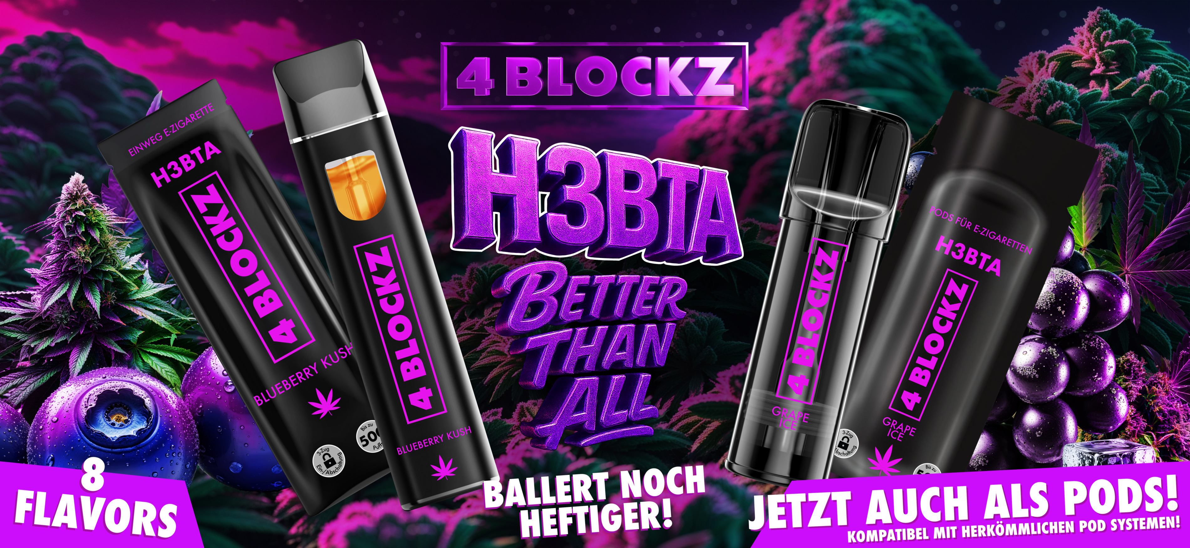 Neu: 4Blockz H3BTA Vapes