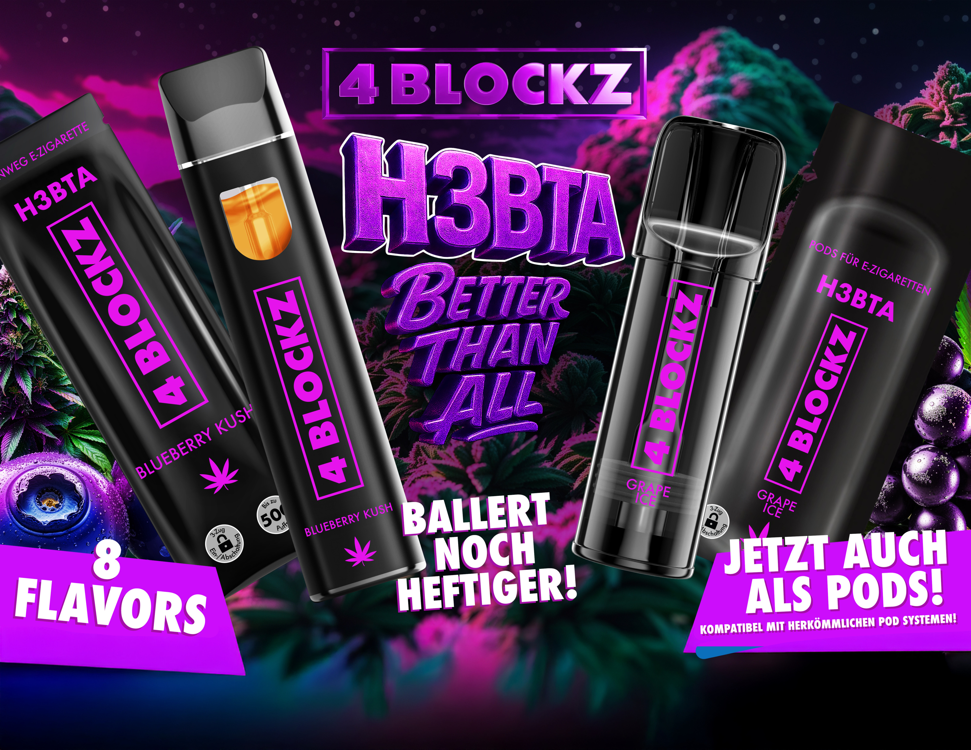 Neu: 4Blockz H3BTA Vapes