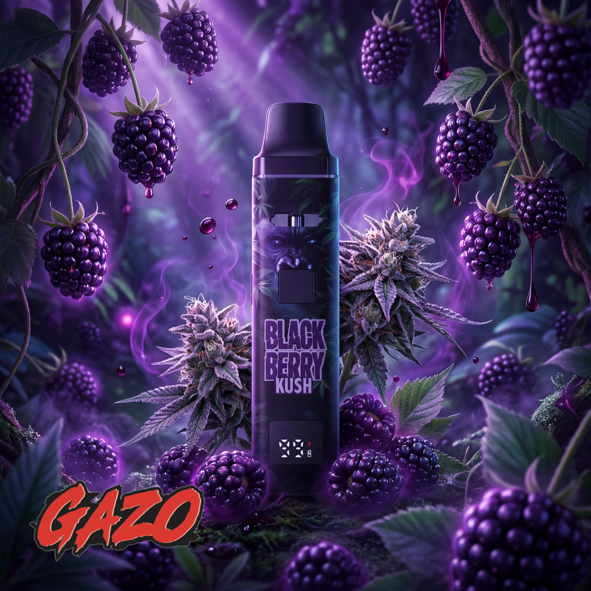 GAZO VAPE - H3BTA "Blackberry" (Blackberry) - 1ml CRD – Bild 2