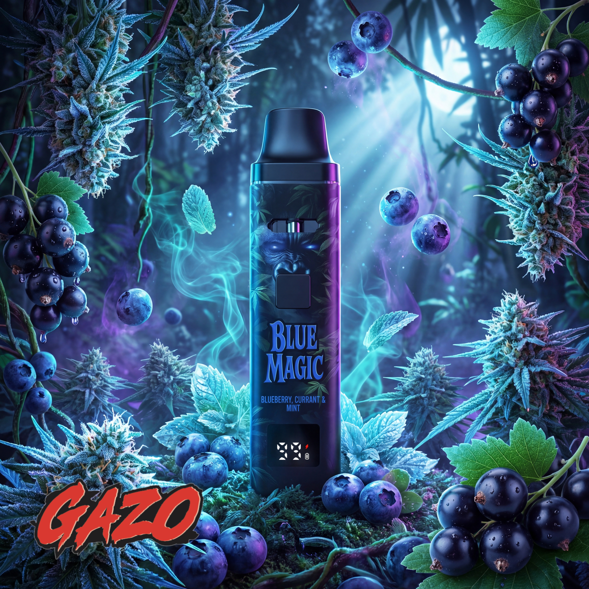 GAZO VAPE - H3BTA "Blue Magic" (Blueberry, Currant, Anis, Menthol) - 1ml CRD – Bild 2