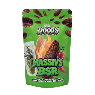 DR. DOOD’S Geröstete Sonnenblumenkerne 100g - Saure Gurke Chili