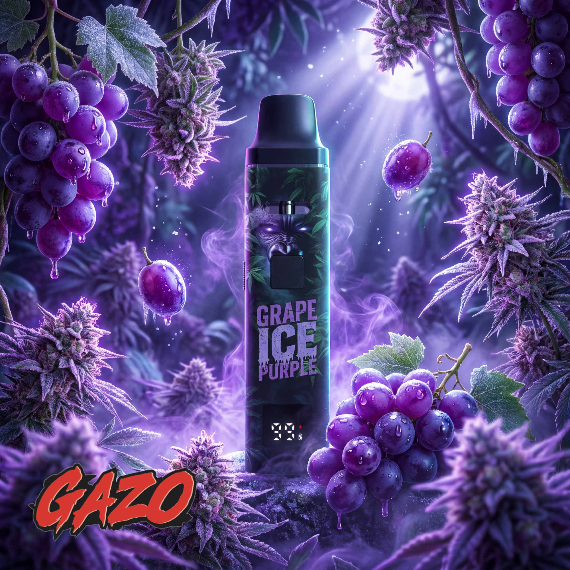 GAZO VAPE - H3BTA "Grape Ice" (Grape Ice) - 1ml CRD – Bild 2