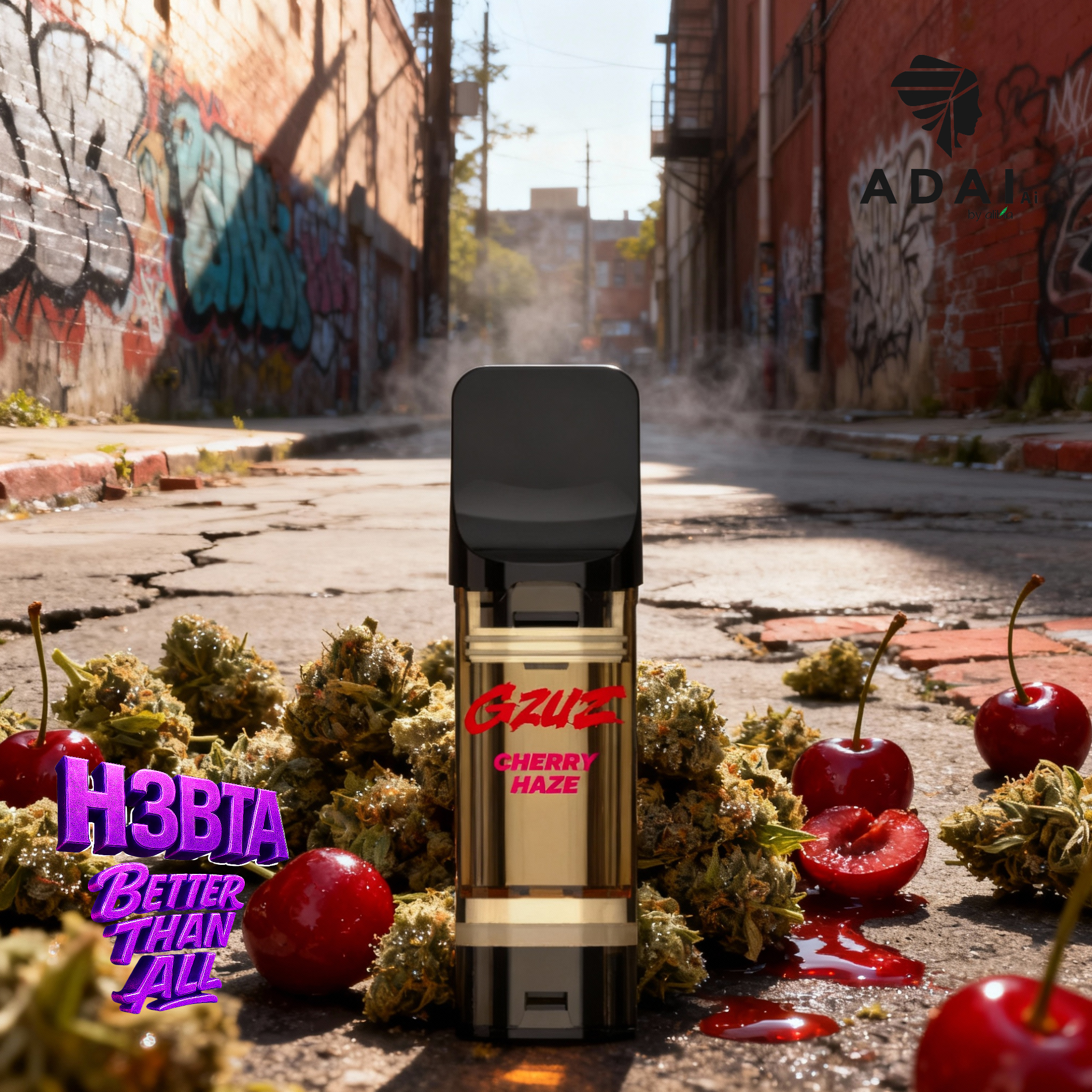 GZUZ H3 POD "Cherry Haze" - 1ml CRD