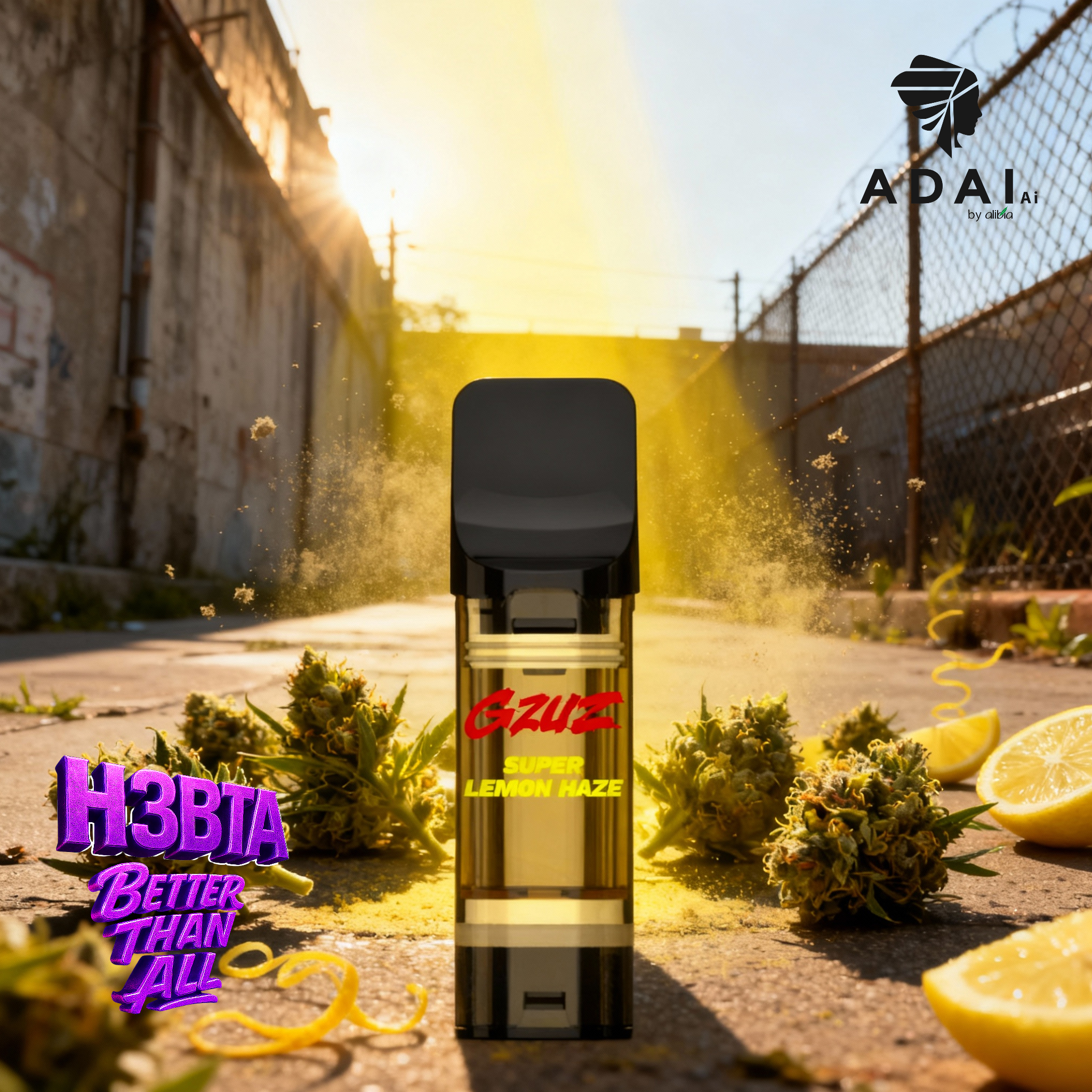 GZUZ H3 POD "Super Lemon Haze" - 1ml CRD