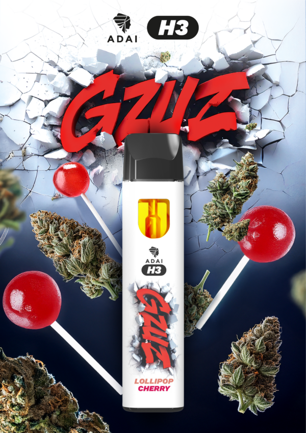 GZUZ Einweg H3 Vape "Lollipop Cherry" V2