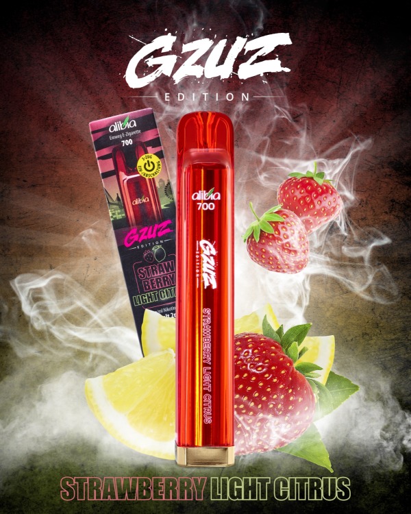 GZUZ-V2 700 Einweg E-Zigarette "Strawberry Light Citrus"