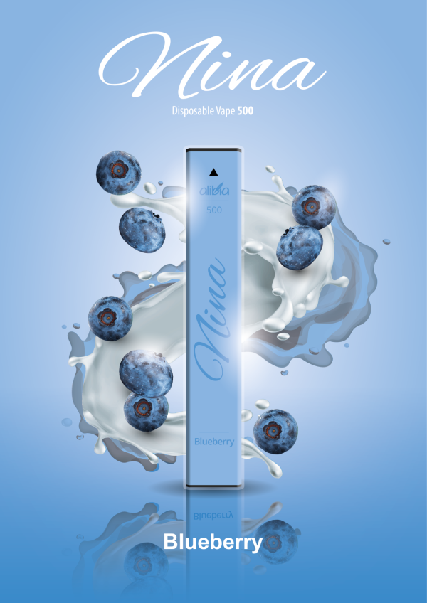 Nina 500 Einweg E-Zigarette „Blueberry"