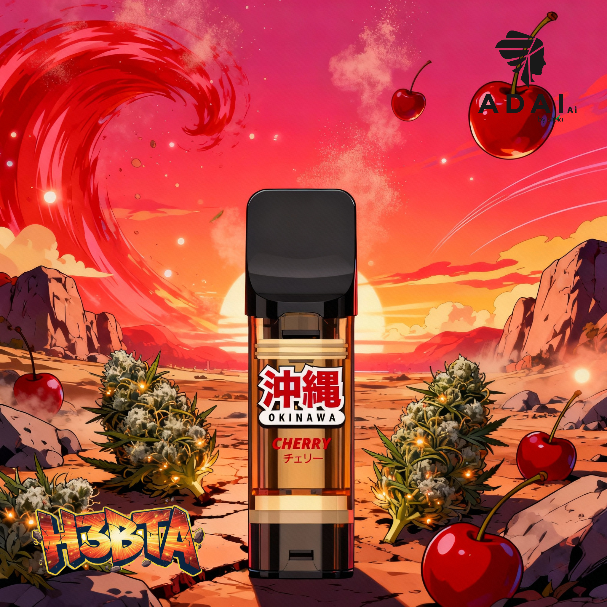 Okinawa H3 POD "Cherry" - 1ml CRD