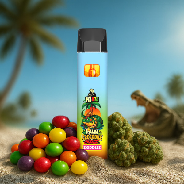 Palm Crocodile VAPE - H3BTA "Zkittlez" (Zkittlez) - 1ml CRD