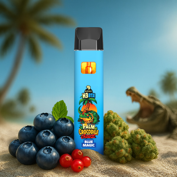 Palm Crocodile VAPE -  H3BTA "Blue Magic" (Blueberry, Currant, Anis, Menthol) - 1ml CRD