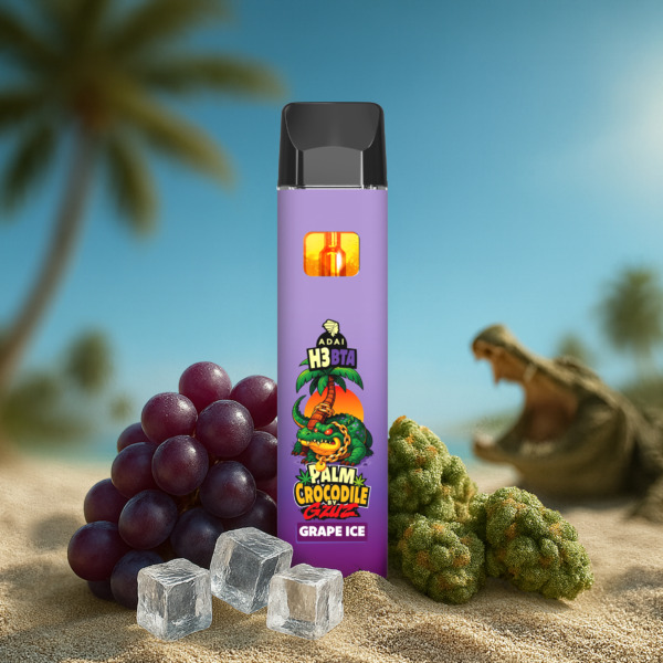Palm Crocodile VAPE - H3BTA "Grape Ice" (Grape Ice) - 1ml CRD