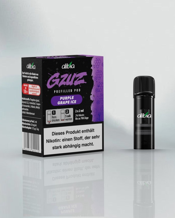 GZUZ "Purple Grape Ice" 2 Stk. Einweg POD
