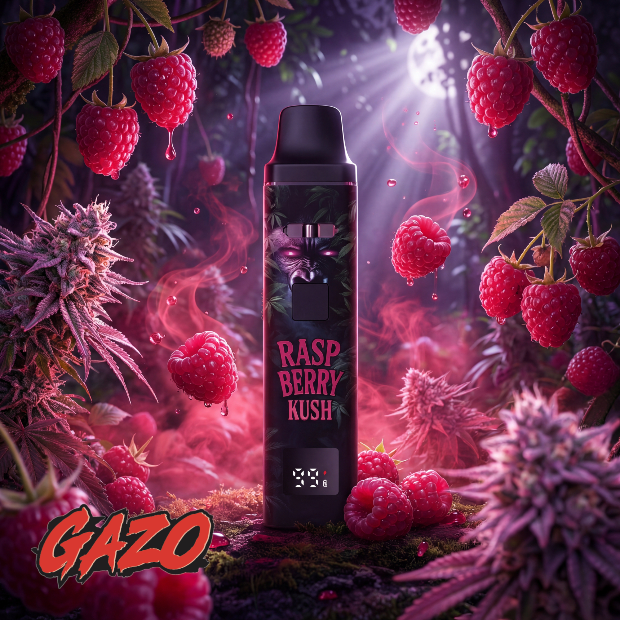 GAZO VAPE - H3BTA "Raspberry" (Raspberry) - 1ml CRD – Bild 2