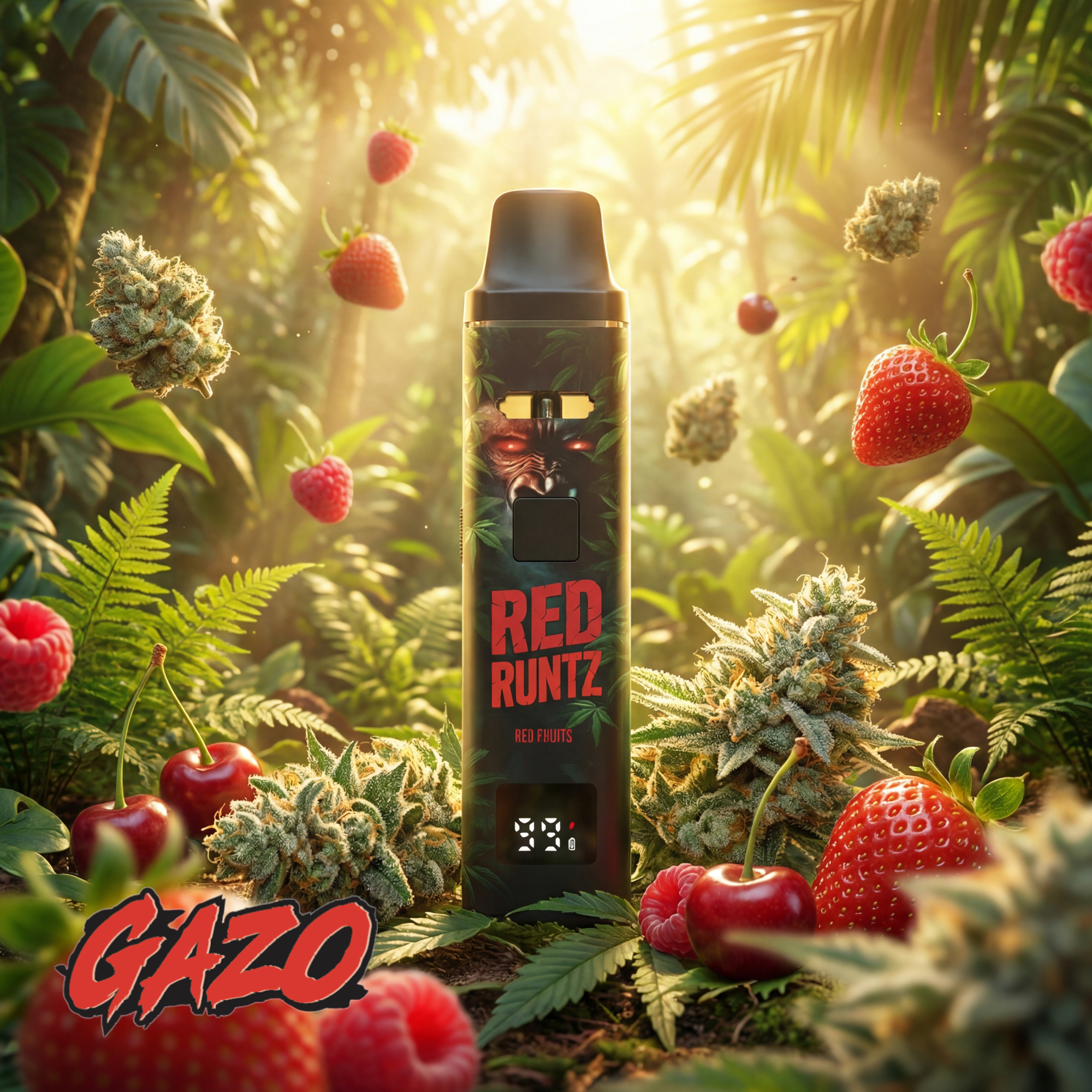 GAZO VAPE - H3BTA "Red Runtz" (Red Fruits) - 1ml CRD – Bild 2