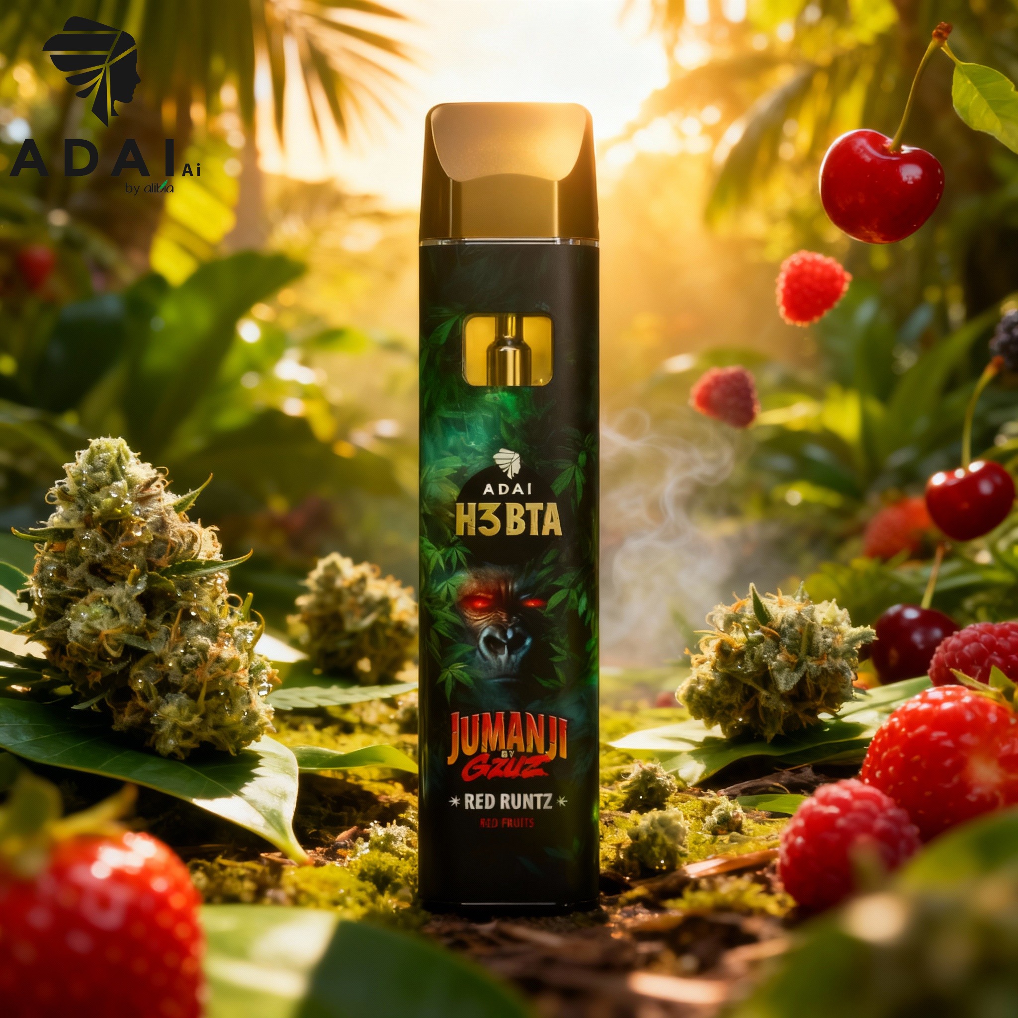 JUMANJI VAPE - H3BTA "Red Runtz" (Red Fruits) - 1ml CRD