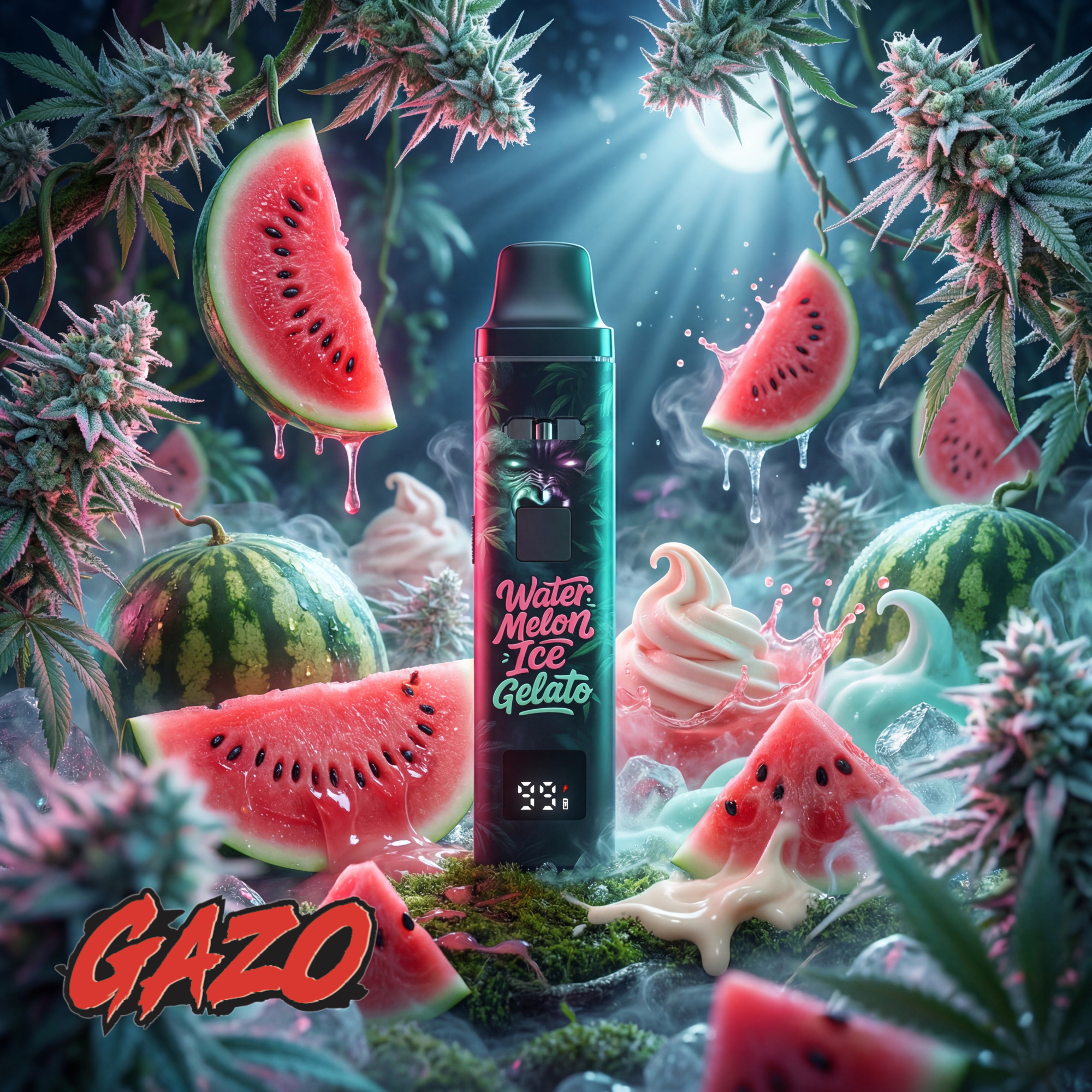 GAZO VAPE - H3BTA "Watermelon Ice" (Watermelon Ice) - 1ml CRD – Bild 2