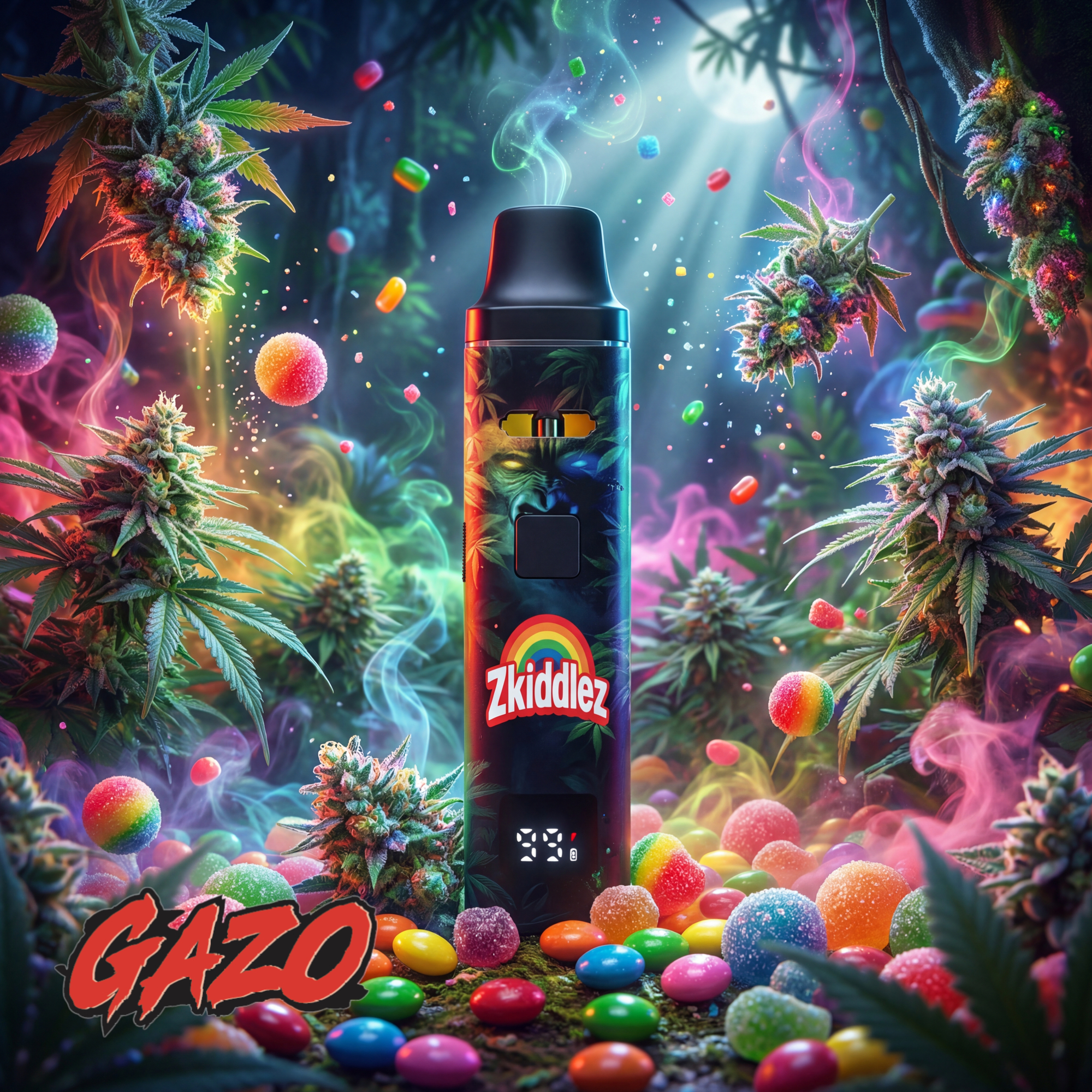 GAZO VAPE - H3BTA "Zkittlez" (Zkittlez) - 1ml CRD – Bild 2