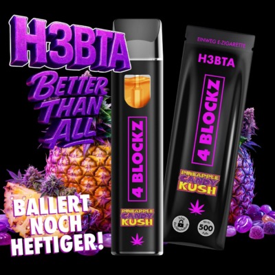 4Blockz VAPE - H3BTA "Pineapple Candy" (Ananas Candy) - 1ml CRD