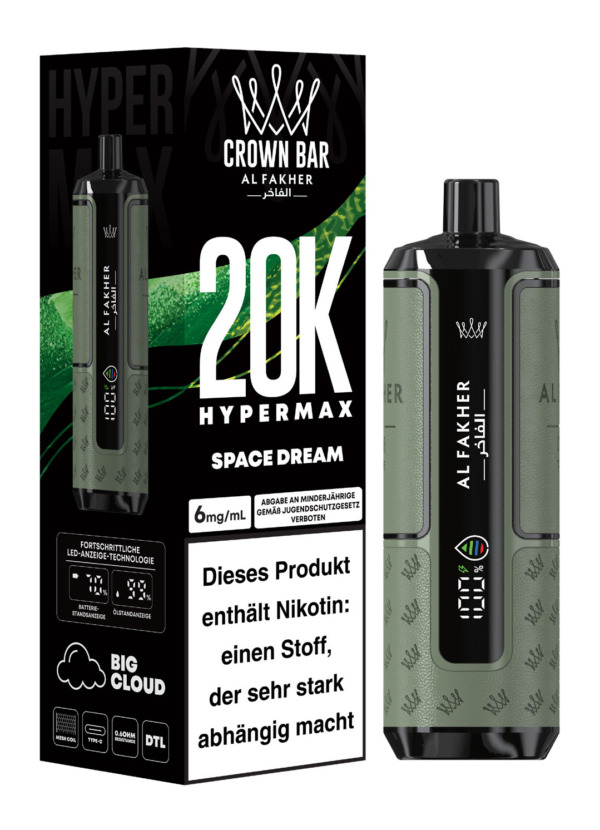 Crown Bar Al Fakher 20k Hypermax – Space Dream