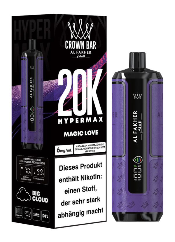 Crown Bar Al Fakher 20k Hypermax – Magic Love