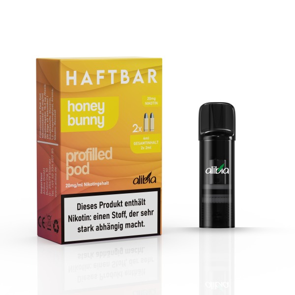 Haftbar "Honey Bunny"  2 Stk. Einweg POD