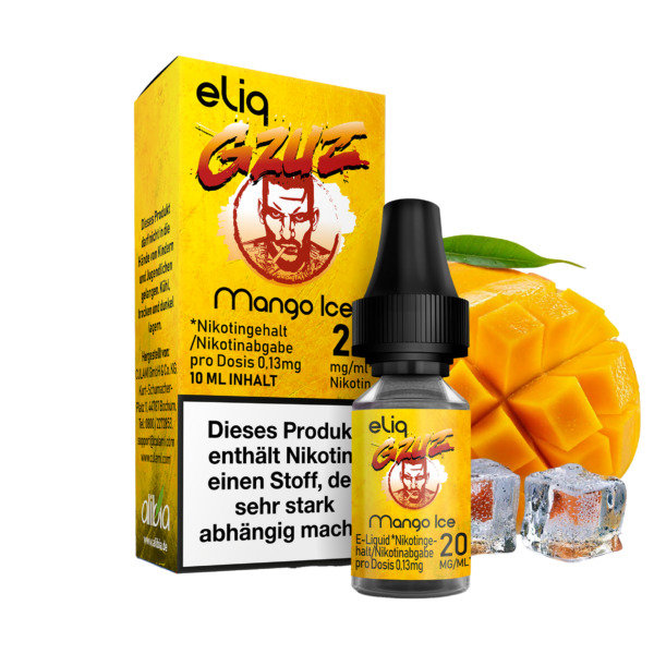GZUZ eLiq Mango Ice – 10 ml Liquid Nachfüller