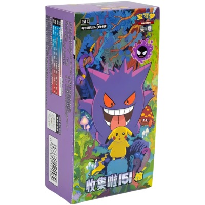 Pokémon TCG: Collect 151 C "Surprise" Slim Booster Display (Chinesisch) – 15 Booster Packs
