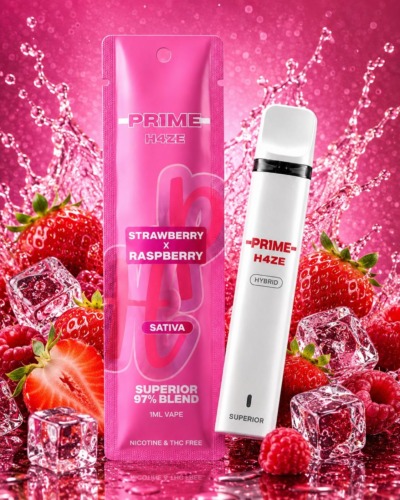 Pr1me H4ze - Superior Blend Vape „Strawberry x Raspberry“