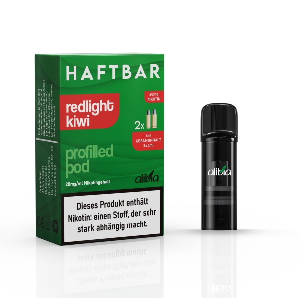 Haftbar "Redlight Kiwi" 2 Stk. Einweg POD